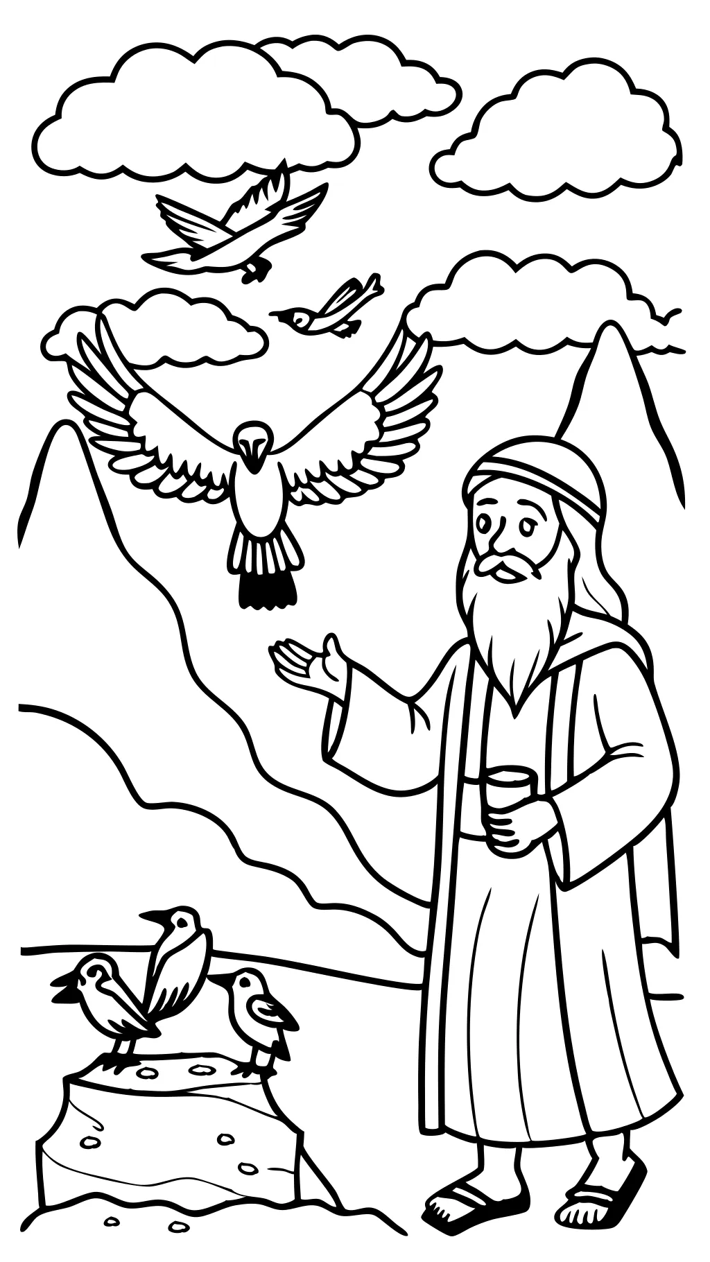 elijah coloring pages